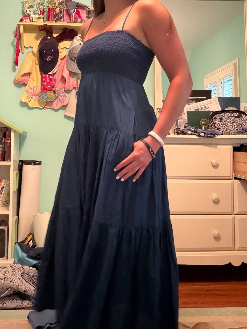 American Eagle Outfitters Navy Blue Maxi Dress - Picture 2 of 7